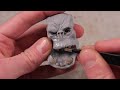 I made a massive Space Marine from a block of clay