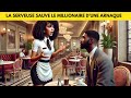 UNE SERVEUSE PARISIENNE SAUVE LE MILLIONNAIRE D’UNE ARNAQUE, LE LENDEMAIN UNE VOITURE LUXUEUSE….