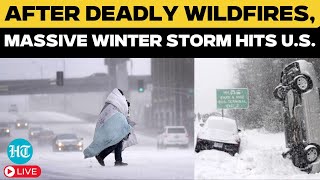 LIVE: After Wildfire, New Disaster Hits US: Massive Winter Storm; Emergency Declared Amid Trump Oath