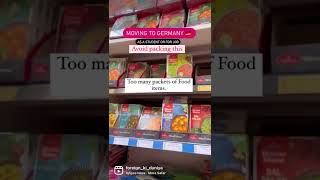 Packing list for Germany | Moving to Europe | study and jobs in Germany #trending #shorts #germany
