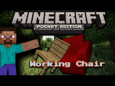 How to make a: Working Chair/Sofa| Minecraft Pocket Edition How to make a: Working Chair/Sofa| Minecraft Pocket Edition