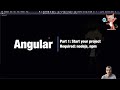 Angular 9 building your first application with the NG CLI - part 1