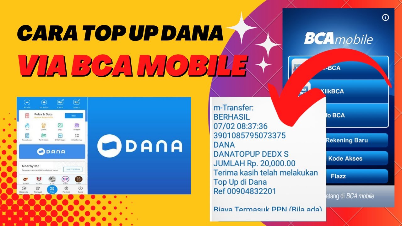 Cara Top Up | Isi Saldo Dana Lewat BCA Mobile - YouTube