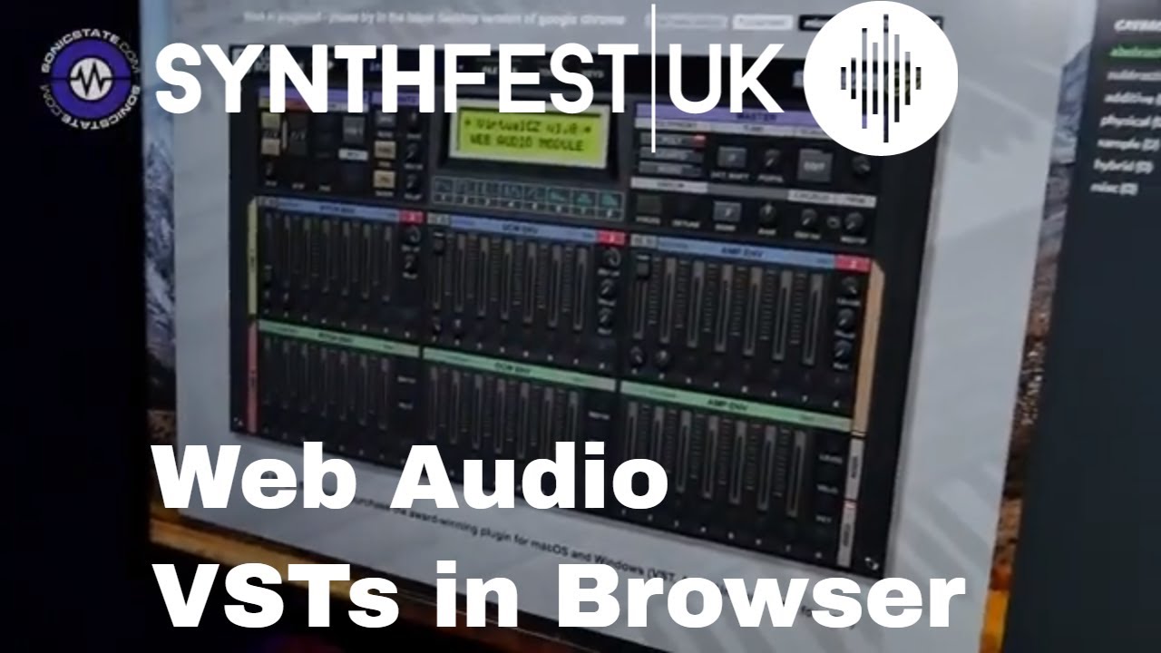 Synthfest 2018 Web Audio - VSTs In The Browser - YouTube