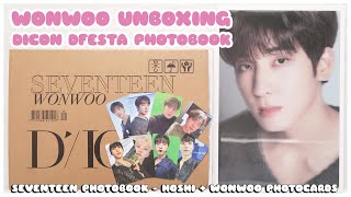 ✨ unboxing seventeen wonwoo dispatch dicon dfesta exhibition cover photobook + photocards | 세븐틴 전원우