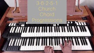 Churchy High Praise Progression | 3-6-2-5-1 | Hammond Organ Chords | E Flat