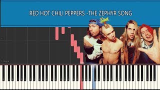 RED HOT CHILI PEPPERS - ZEPHYR SONG ( PİANO TUTORİAL By TUFAN) Synthesia