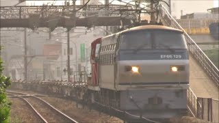 【尾道～東尾道】EF66-129[吹]牽引　ムドDE10-1517[岡]　配6867レ　【HD】2015.07.30