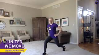 Low impact home workout featuring feel good exercises and stretches
