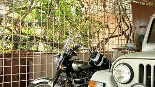 Mirror Fight on Royal Enfield Bullet - Loten's Sunbird does Honeysucker Kung Fu