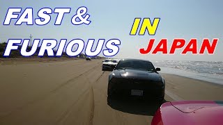 リアル ワイルドスピード？　千里浜なぎさドライブウェイ×アメ車 Fast and Furious in japan