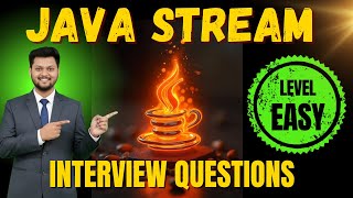 Java Stream Interview Questions 💡 Level Easy | Top 10 Examples