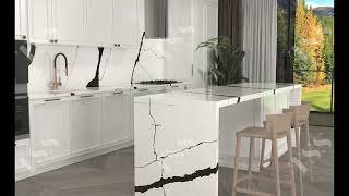 TSS Quartz Design : Calacatta Panda