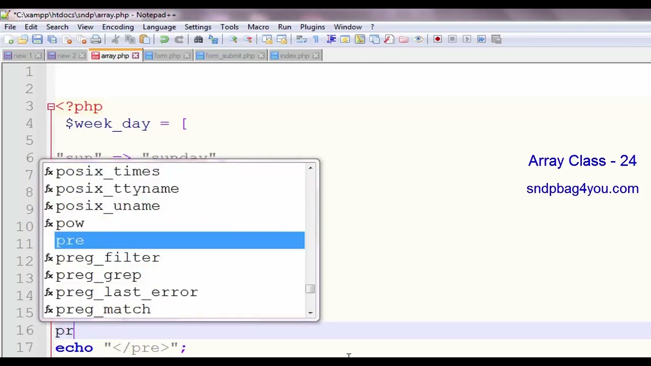 PHP BANGLA ARRAY CLASS 24 || Php EXTRACT() Array Function For Web ...