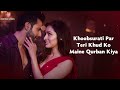 khoobsurat lyrics stree 2 varun dhawan shraddha k rajkummar r sachin jigar vishal mishra