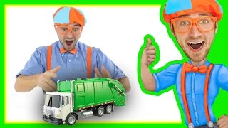 Garbage Truck with Blippi Toys | Educational Toy Videos for Children