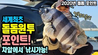 세계최초 돌돔 원투포인트 차앞에서 낚시가능! [캠낚세끼] / 추자도 낚시n캠핑 / caravan / camping car / Camping