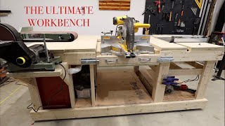 The ULTIMATE workshop bench with Flip Top Miter Saw