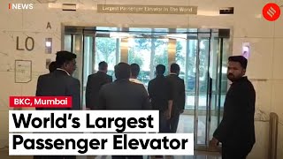 World's largest elevator installed at the Jio World Center in Mumbai
