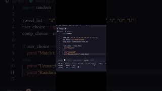 Random word generator using Python. #python #pythoncode #shorts #shortvideo