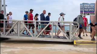 Bermuda Day Runners Arrive Via Ferry In St George's, May 26 2023