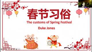 春节习俗Customs of Spring Festival