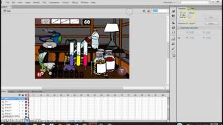 Make Objects hide simultaneously in Flash CS6
