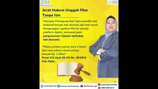 Jerat Hukum Unggah Film Tanpa Izin #hakcipta #hki #hakkekayaanintelektual