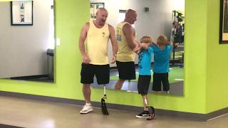 First Prosthetic Running Leg Blade for David and Trip, AK Amputees