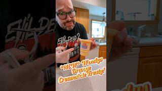 🍊🍦 Trying Wendy's NEW Orange Creamsicle Frosty! Taste Test \u0026 Review | Is it Must Try Summer Treat?