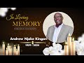 LIVE🔴 In Loving Memory of Andrew Njake King’ori  1959 - 2024