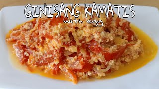 GINISANG KAMATIS with egg | How to cook fresh tomato with egg | Quick and easy to cook | Simple dish