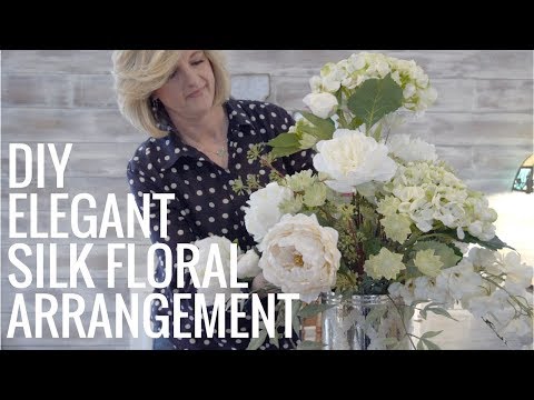 DIY Elegant Silk Floral Arrangement! EASY! DIY Elegant Silk Floral Arrangement! EASY!