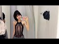 See Through Lingerie Try On Haul At The Mall