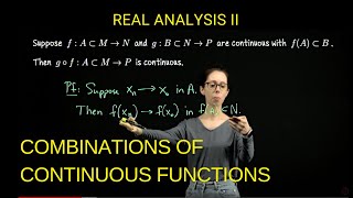 Combinations of Continuous Functions, Real Analysis II