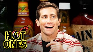 Jake Gyllenhaal Gets a Leg Cramp While Eating Spicy Wings | Hot Ones