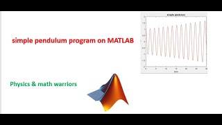 simple pendulum program on matlab_ MATLAB