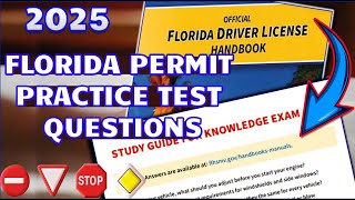 Florida Permit Test Real Questions | Florida Drivers Handbook 2025 | PART 1