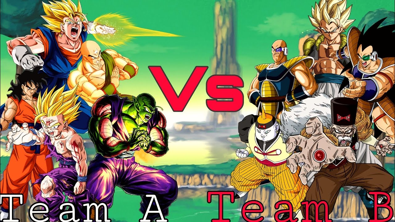 Team A Vs Team B | Vegito Vs Gogeta, Zfighters Vs Saiyan,androids ...