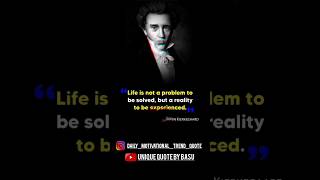 Soren Kierkegaard Quotes | Soren Kierkegaard Speech #quotes#shortsfeed#lifequotes#inspiration#shorts