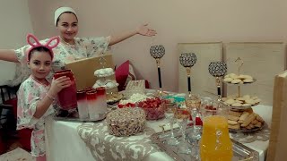 روتين يوم الوقفة واحتفال جودى وجيداء بليلة العيد🎉✨🎆🎊🎇🎉🎉