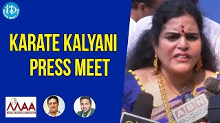 Karate Kalyani Press Meet | #MAAElections2021 | Prakash Raj vs Manchu Vishnu | iDream News