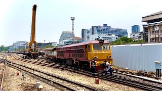 รถไฟตกราง! หัวลำโพงบรรยากาศหลังสงกรานต์ มาเจอวันที่มีรถไฟตกรางในย่านสถานี