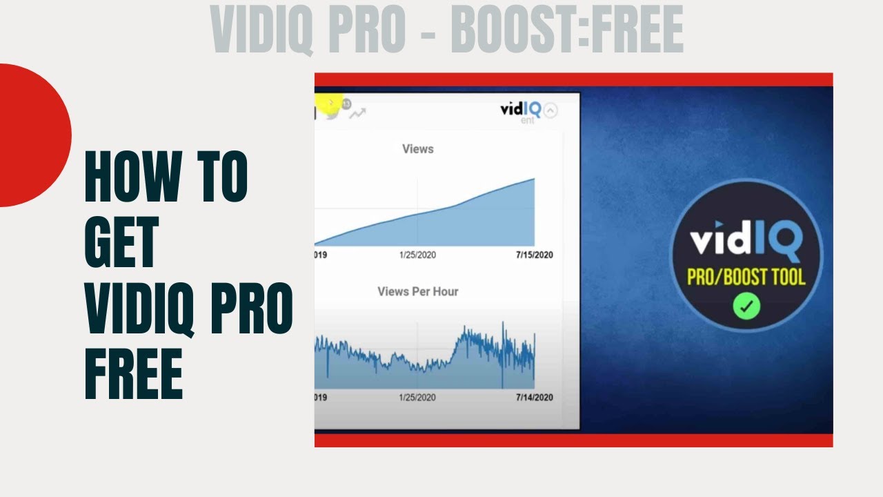 How To Get Free VidIQ Pro 2021 | VidIQ Free Upgrade Boost | VidIQ ...