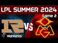 RNG vs OMG Highlights Game 2 LPL Summer 2024 Royal Never Give Up vs Oh My God Up by Onivia