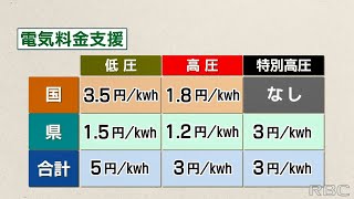 高騰する電気料金　県独自の支援を今年いっぱいまで延長　国と県の支援で1kWhあたり5円の補助に