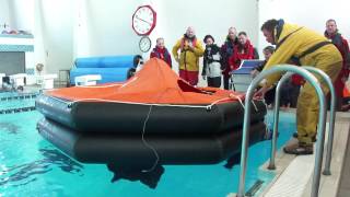 Advanced Sea Survival Life Raft activation 23.08.15