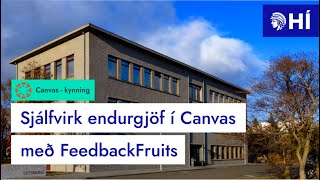 Kynning á Sjálfvirkri endurgjöf með FeedbackFruits (e. Automated Feedback)