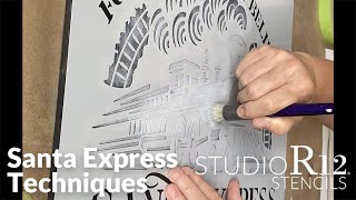 Santa Express Stencil Techniques: How to Highlight