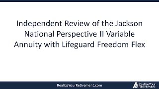 Jackson National Perspective II Variable Annuity Review - 2013 Update